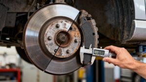 brake pads wear brake measurement