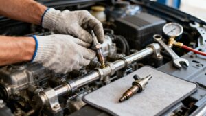 change fuel injector engine repair