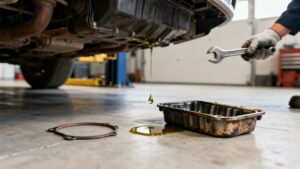 leaky oil pan gasket symptoms oil leak