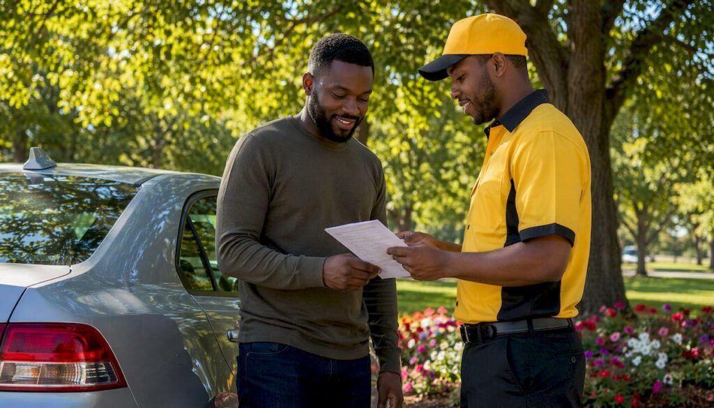 Customer consulting technician at Kwik Kar oil change