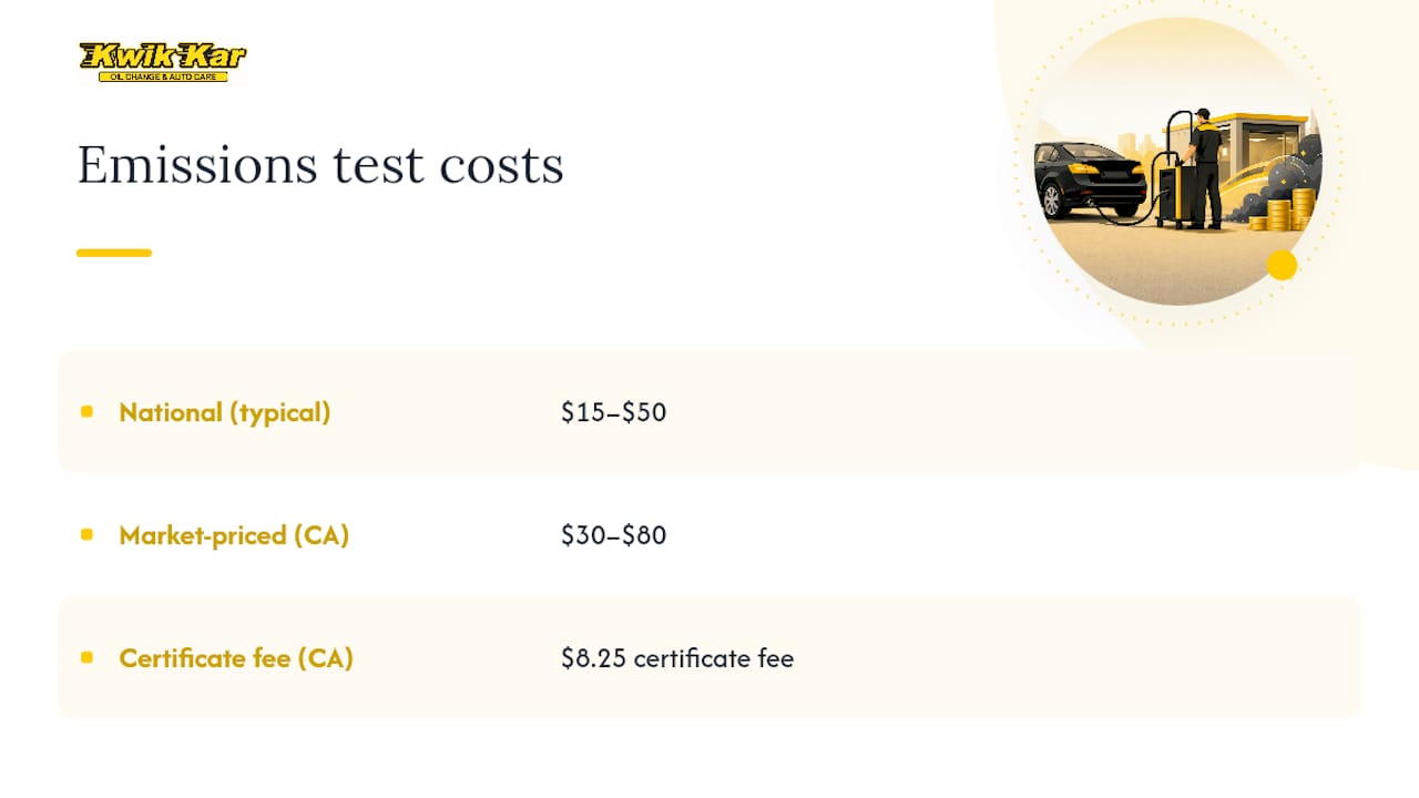 How Much Does Emissions Testing Cost? — overview diagram