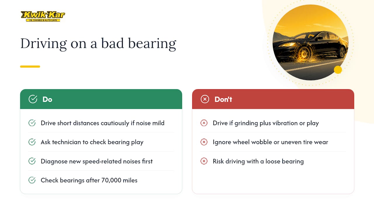 Can You Still Drive on a Bad Wheel Bearing? — overview diagram